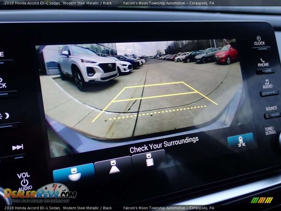 2018 Honda Accord EX-L Sedan Modern Steel Metallic / Black Photo #25