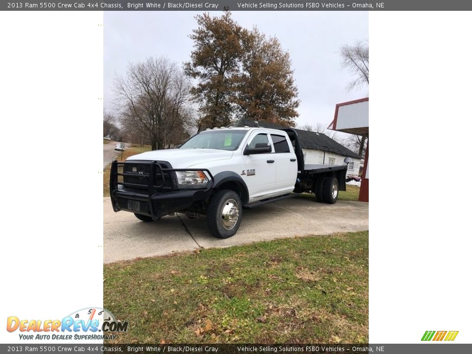 2013 Ram 5500 Crew Cab 4x4 Chassis Bright White / Black/Diesel Gray Photo #1