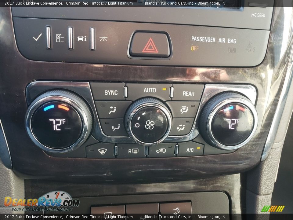 2017 Buick Enclave Convenience Crimson Red Tintcoat / Light Titanium Photo #21