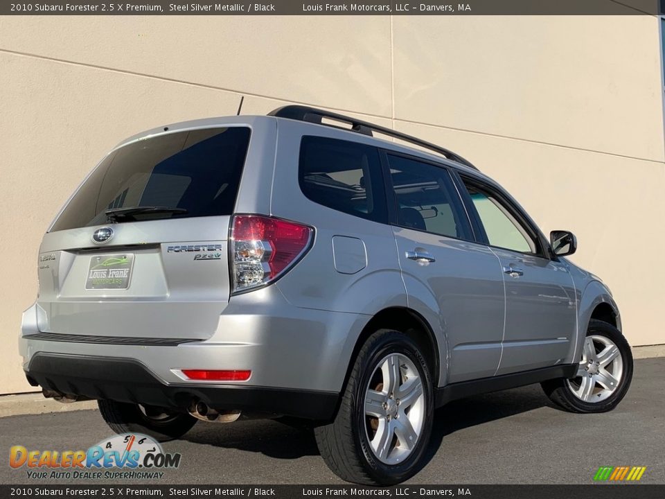 2010 Subaru Forester 2.5 X Premium Steel Silver Metallic / Black Photo #5