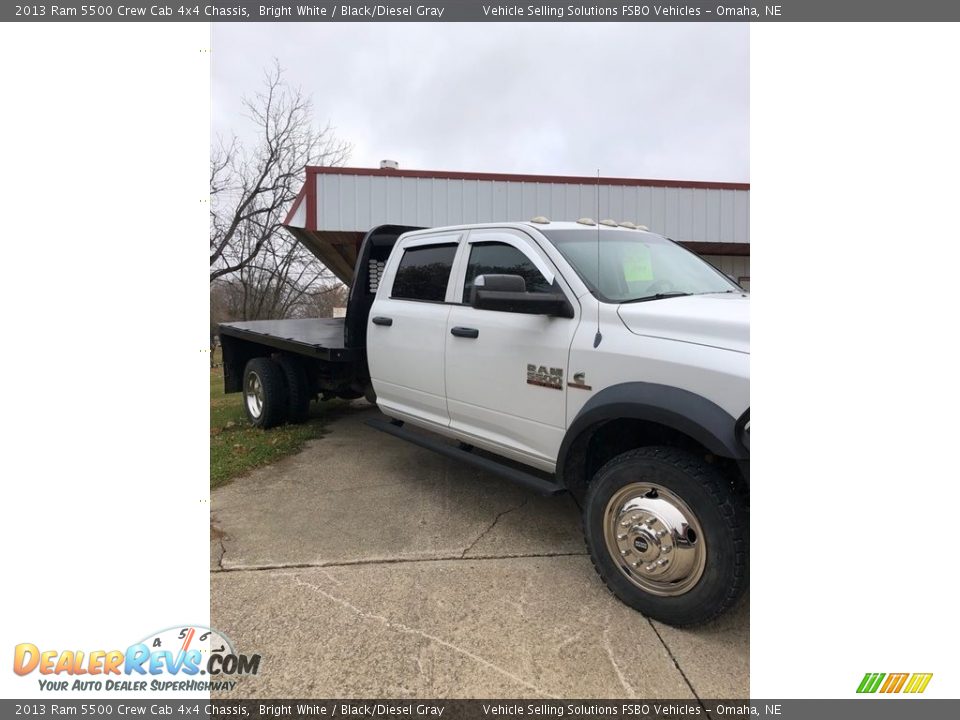 2013 Ram 5500 Crew Cab 4x4 Chassis Bright White / Black/Diesel Gray Photo #8