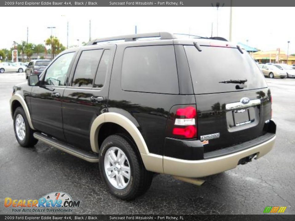 2009 Ford Explorer Eddie Bauer 4x4 Black / Black Photo #10