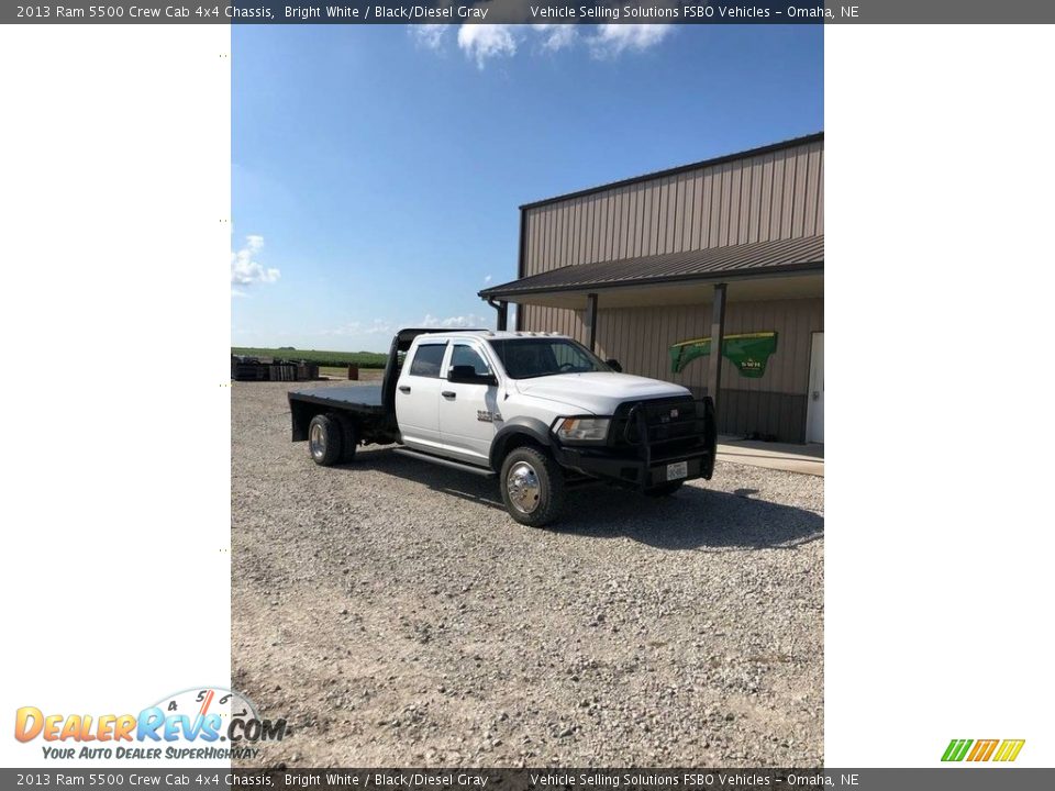 2013 Ram 5500 Crew Cab 4x4 Chassis Bright White / Black/Diesel Gray Photo #10