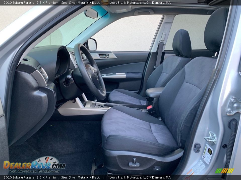 2010 Subaru Forester 2.5 X Premium Steel Silver Metallic / Black Photo #12