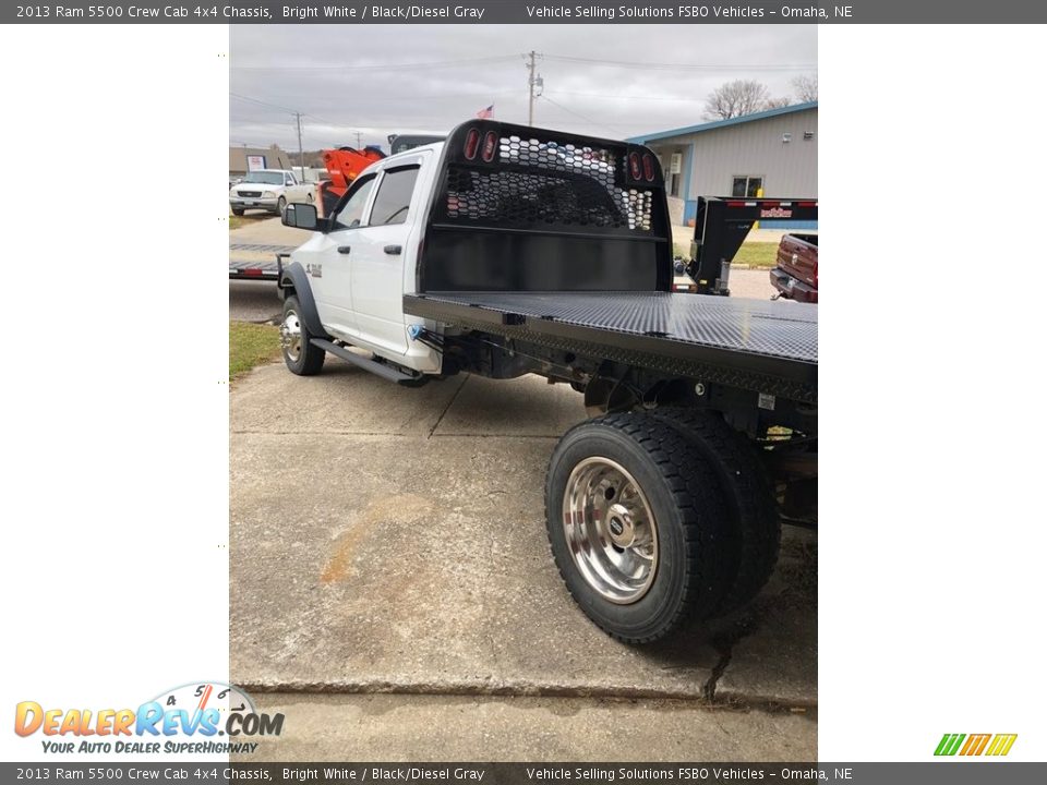 2013 Ram 5500 Crew Cab 4x4 Chassis Bright White / Black/Diesel Gray Photo #14