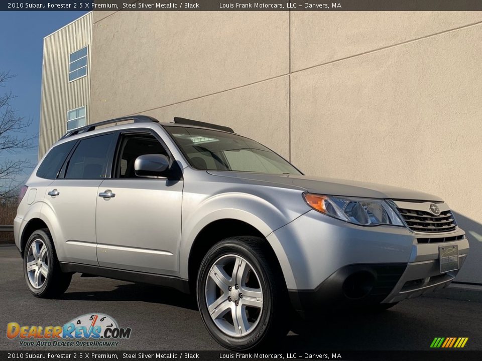 2010 Subaru Forester 2.5 X Premium Steel Silver Metallic / Black Photo #18