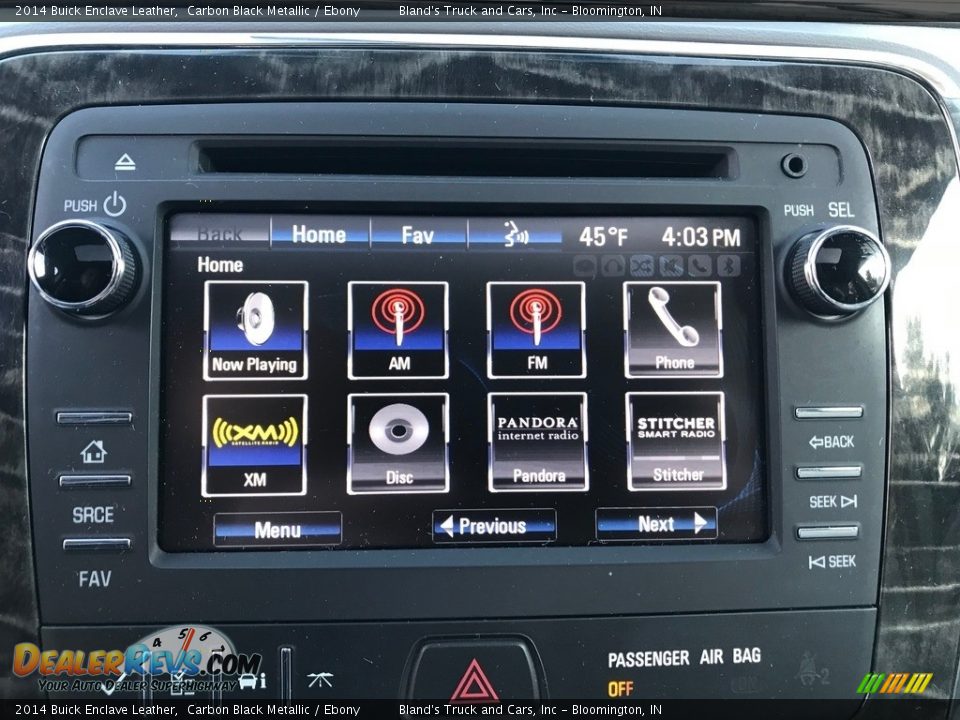 2014 Buick Enclave Leather Carbon Black Metallic / Ebony Photo #29