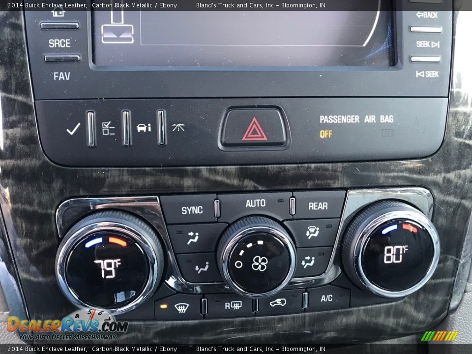 2014 Buick Enclave Leather Carbon Black Metallic / Ebony Photo #31