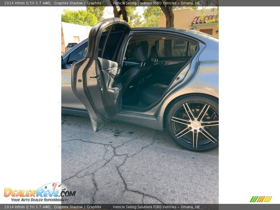 2014 Infiniti Q 50 3.7 AWD Graphite Shadow / Graphite Photo #7