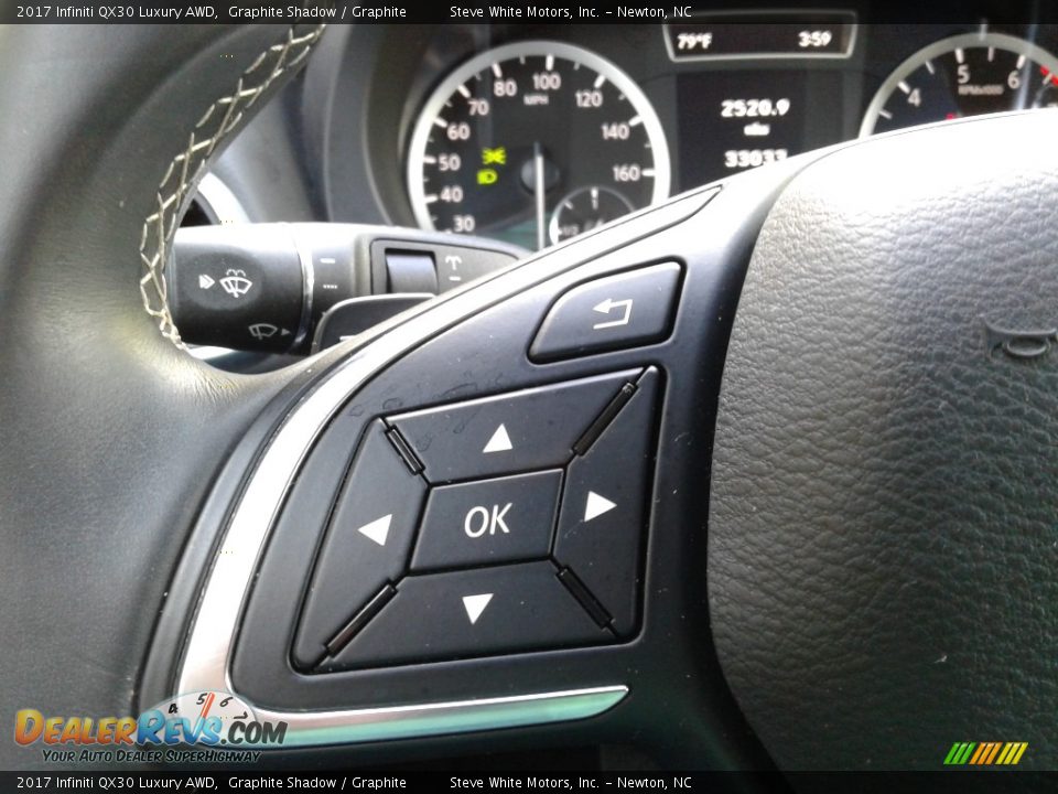 2017 Infiniti QX30 Luxury AWD Steering Wheel Photo #17