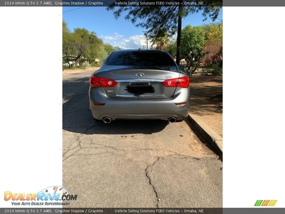 2014 Infiniti Q 50 3.7 AWD Graphite Shadow / Graphite Photo #8