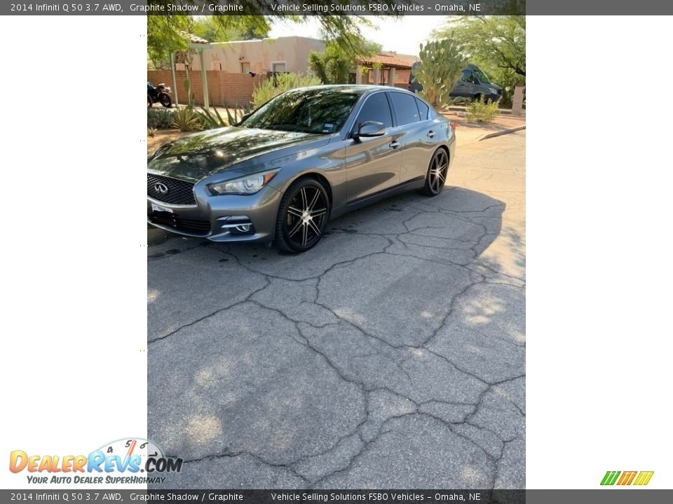 2014 Infiniti Q 50 3.7 AWD Graphite Shadow / Graphite Photo #9