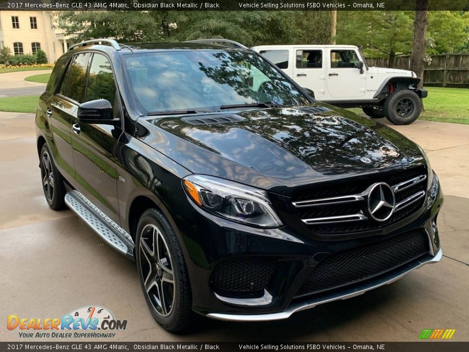 2017 Mercedes-Benz GLE 43 AMG 4Matic Obsidian Black Metallic / Black Photo #9