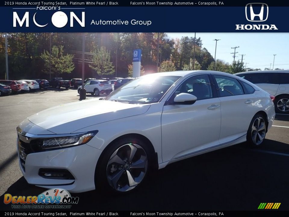 2019 Honda Accord Touring Sedan Platinum White Pearl / Black Photo #1