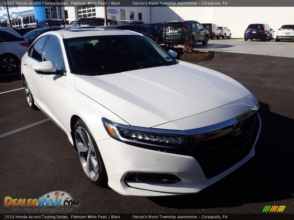 2019 Honda Accord Touring Sedan Platinum White Pearl / Black Photo #5