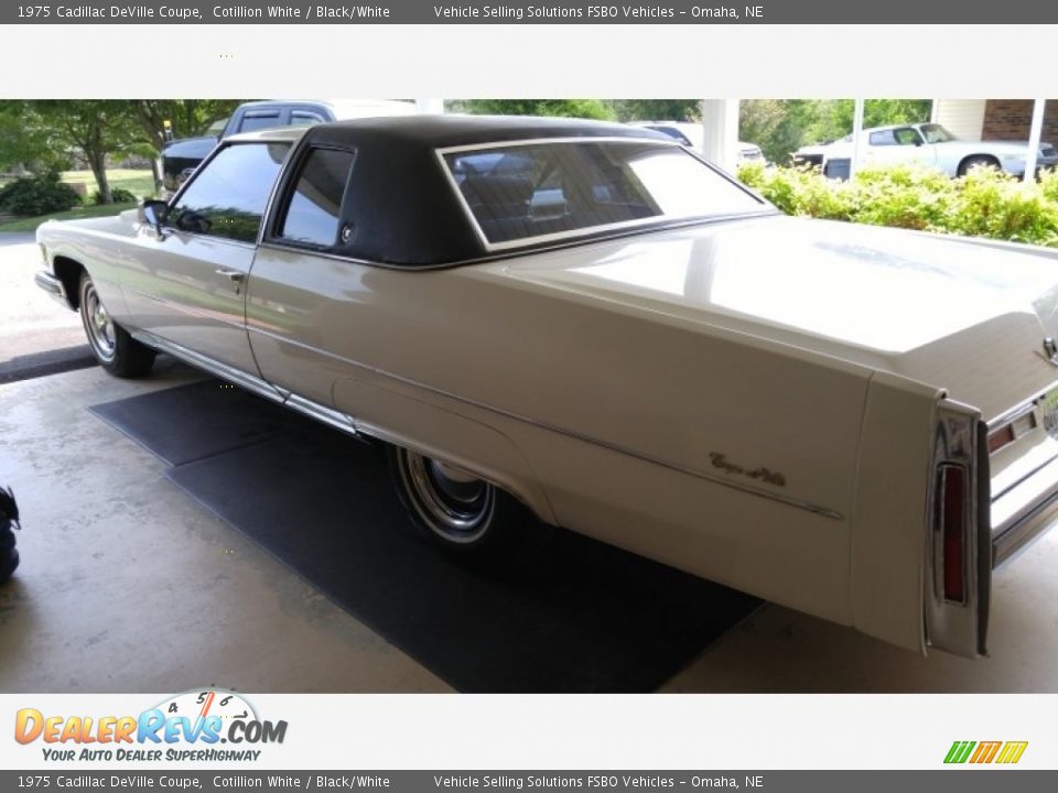 Cotillion White 1975 Cadillac DeVille Coupe Photo #5