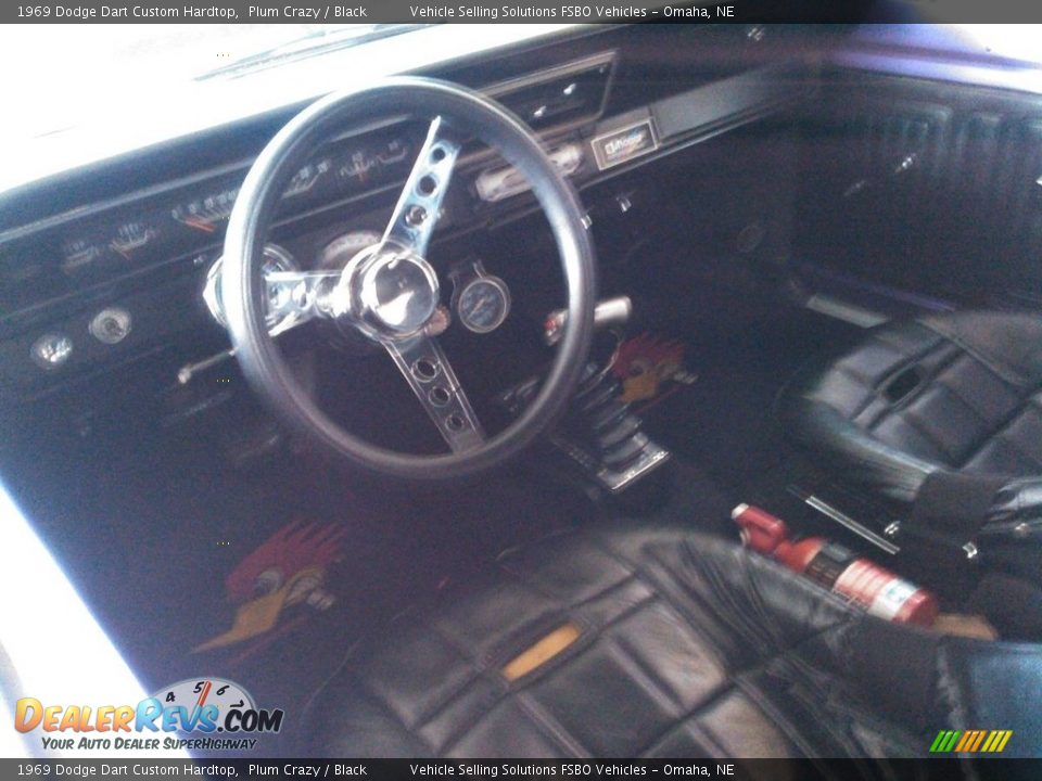 1969 Dodge Dart Custom Hardtop Plum Crazy / Black Photo #3