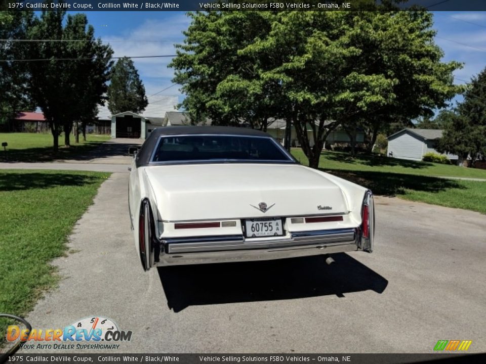 Cotillion White 1975 Cadillac DeVille Coupe Photo #6