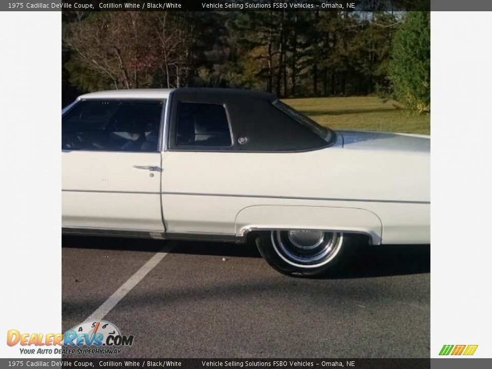 Cotillion White 1975 Cadillac DeVille Coupe Photo #9