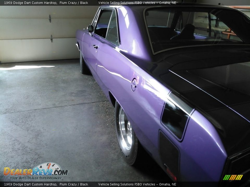 1969 Dodge Dart Custom Hardtop Plum Crazy / Black Photo #12