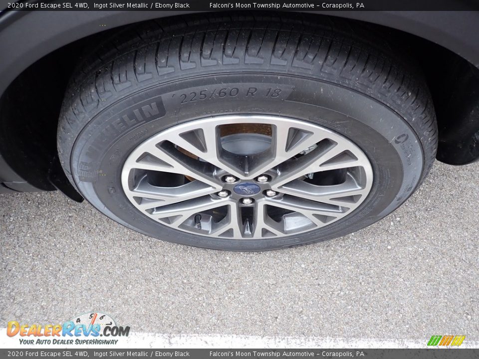 2020 Ford Escape SEL 4WD Ingot Silver Metallic / Ebony Black Photo #7