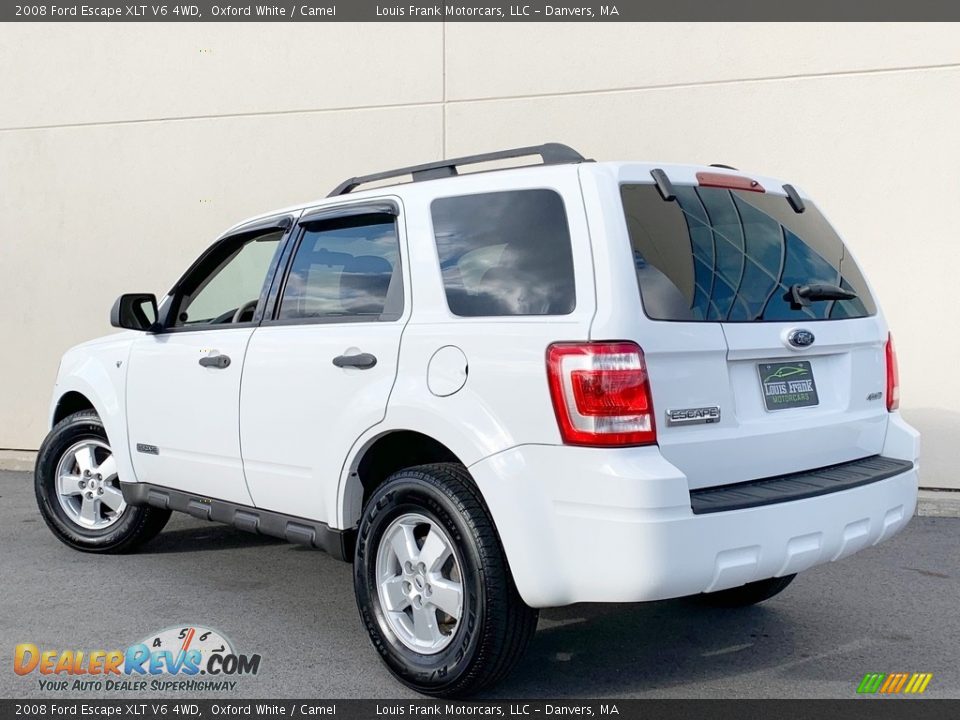 2008 Ford Escape XLT V6 4WD Oxford White / Camel Photo #2