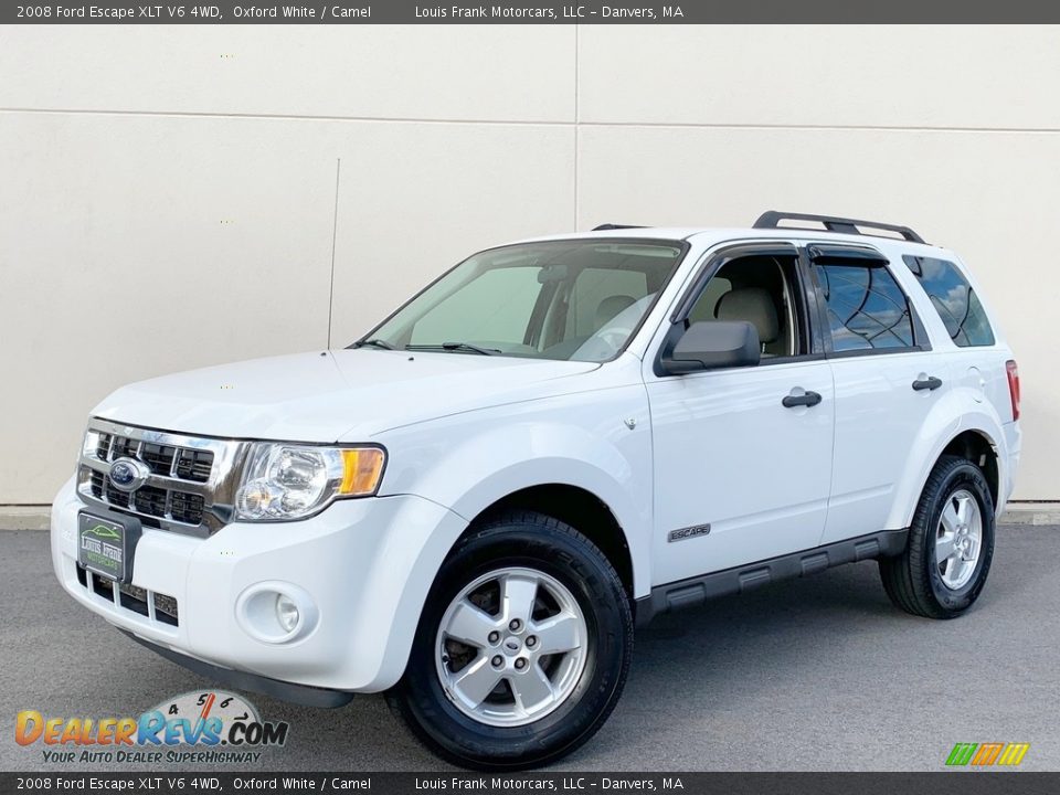 2008 Ford Escape XLT V6 4WD Oxford White / Camel Photo #3