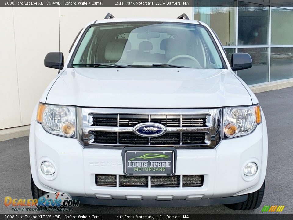 2008 Ford Escape XLT V6 4WD Oxford White / Camel Photo #6