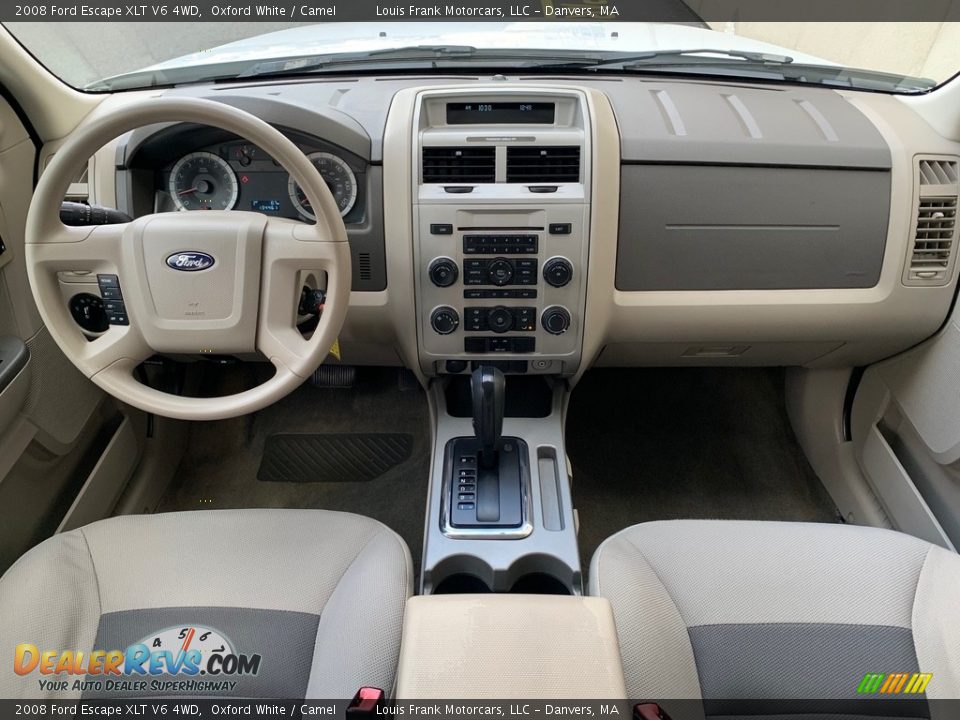 2008 Ford Escape XLT V6 4WD Oxford White / Camel Photo #10