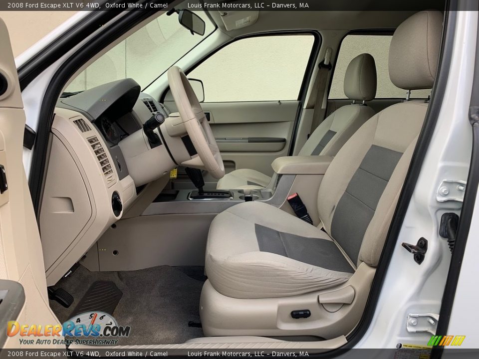 2008 Ford Escape XLT V6 4WD Oxford White / Camel Photo #12