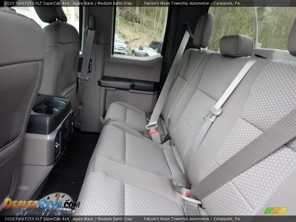 2020 Ford F150 XLT SuperCab 4x4 Agate Black / Medium Earth Gray Photo #9