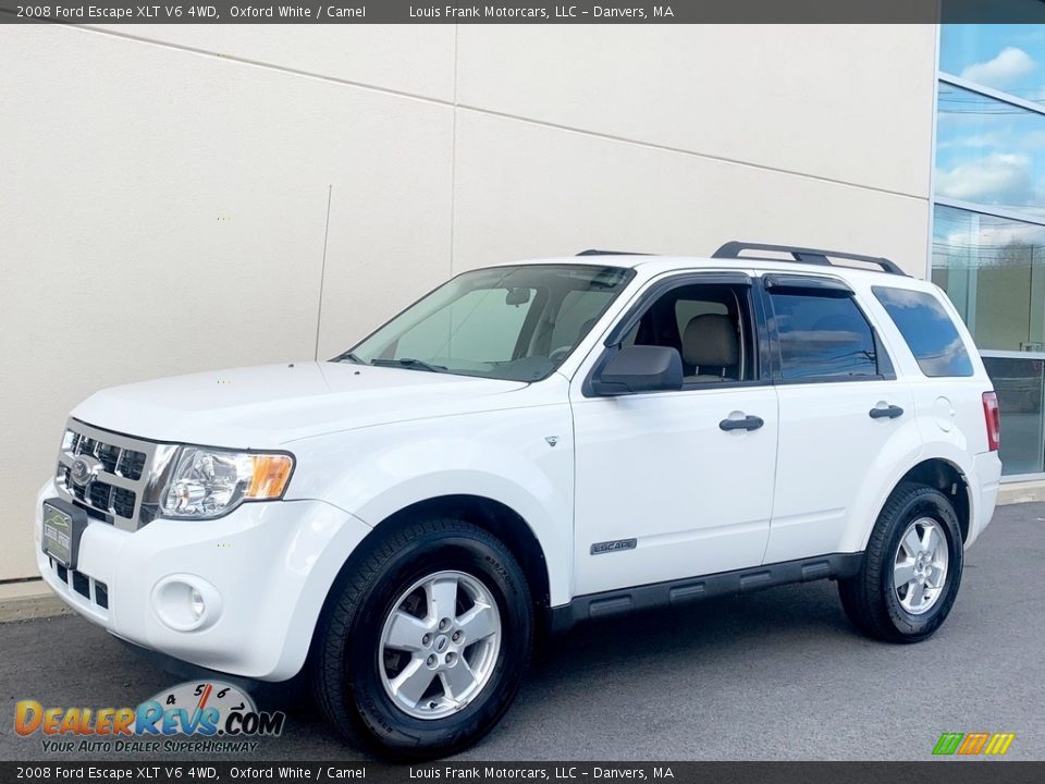 2008 Ford Escape XLT V6 4WD Oxford White / Camel Photo #16