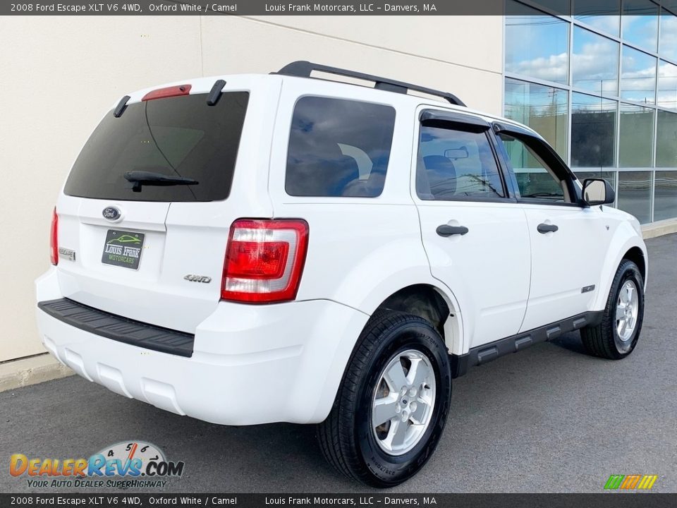 2008 Ford Escape XLT V6 4WD Oxford White / Camel Photo #17