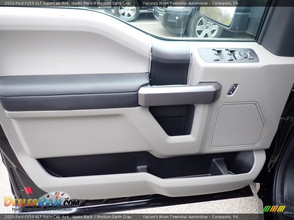 2020 Ford F150 XLT SuperCab 4x4 Agate Black / Medium Earth Gray Photo #11