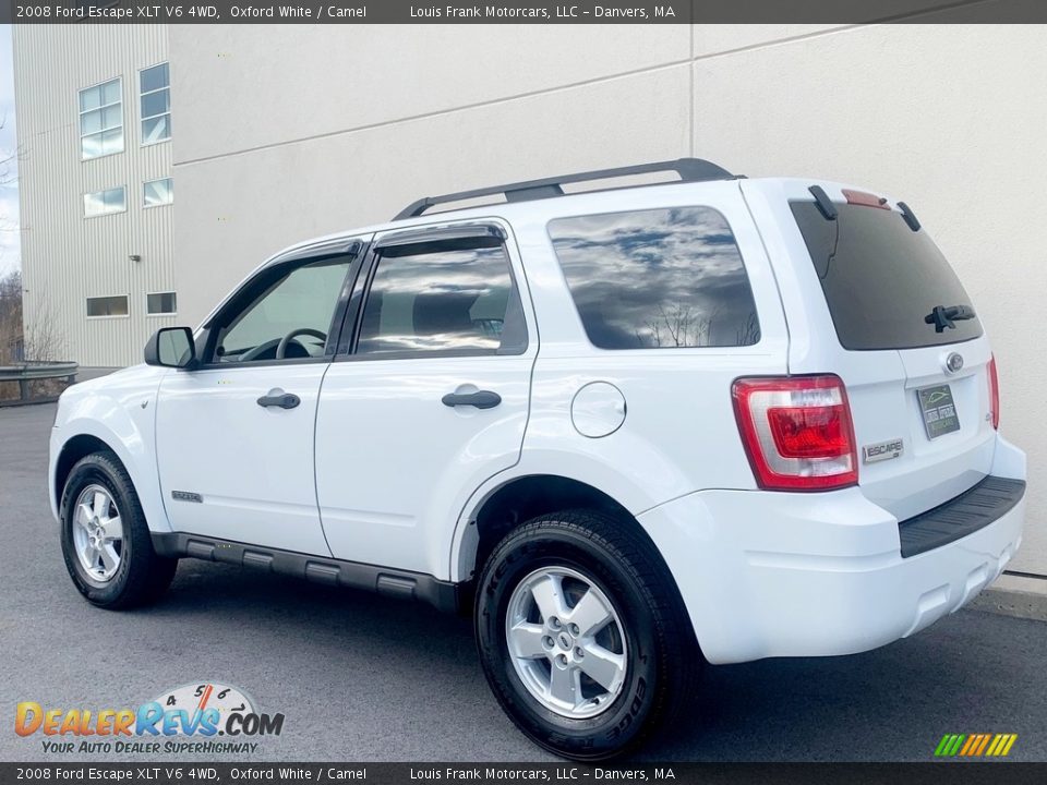 2008 Ford Escape XLT V6 4WD Oxford White / Camel Photo #19