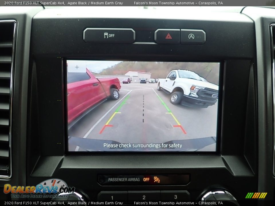 2020 Ford F150 XLT SuperCab 4x4 Agate Black / Medium Earth Gray Photo #14