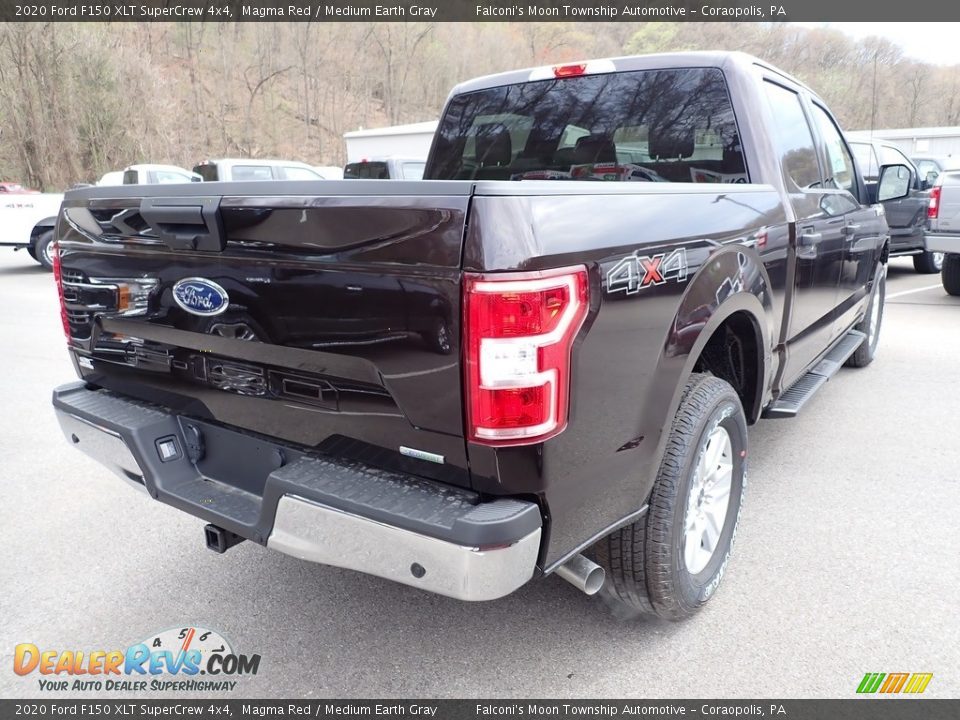 2020 Ford F150 XLT SuperCrew 4x4 Magma Red / Medium Earth Gray Photo #2