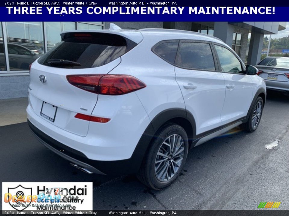 2020 Hyundai Tucson SEL AWD Winter White / Gray Photo #4