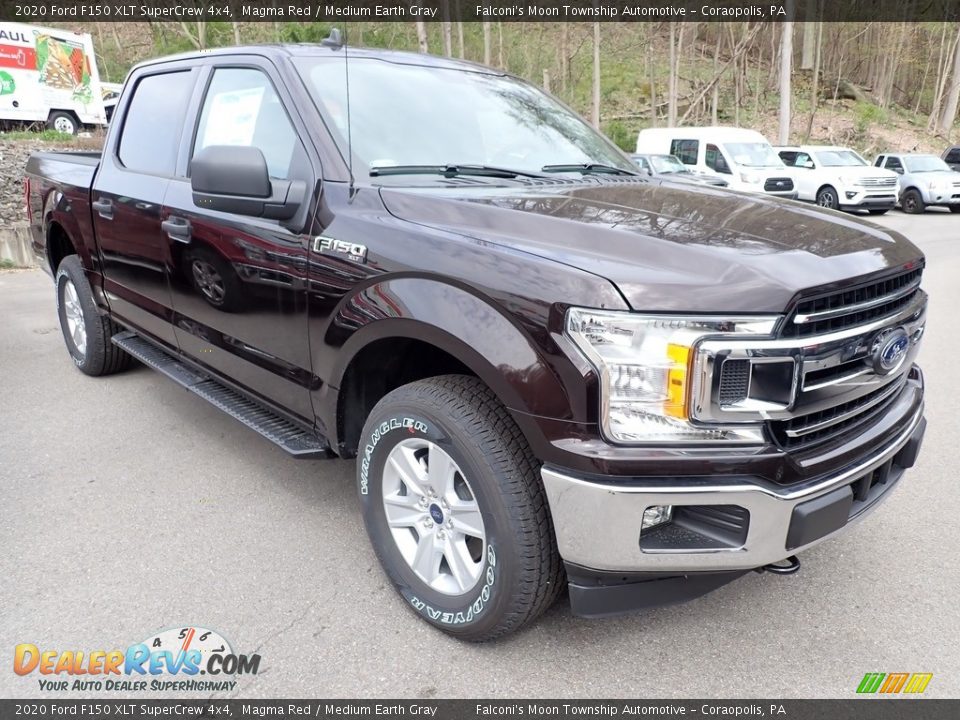 2020 Ford F150 XLT SuperCrew 4x4 Magma Red / Medium Earth Gray Photo #3