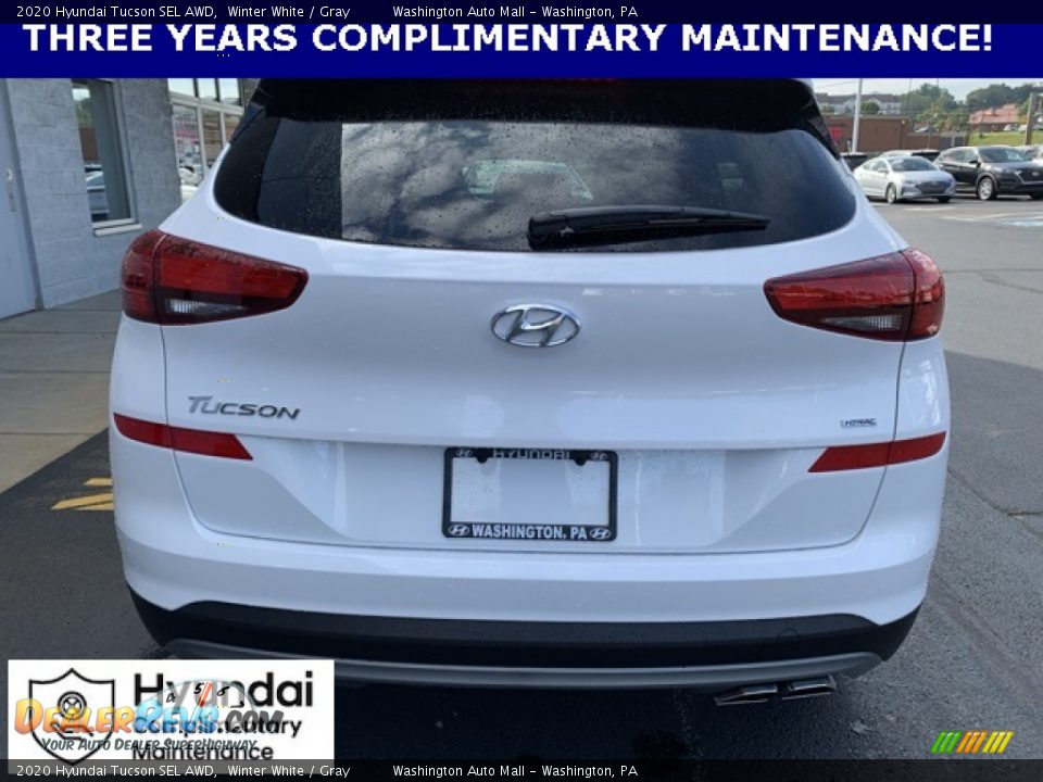 2020 Hyundai Tucson SEL AWD Winter White / Gray Photo #5