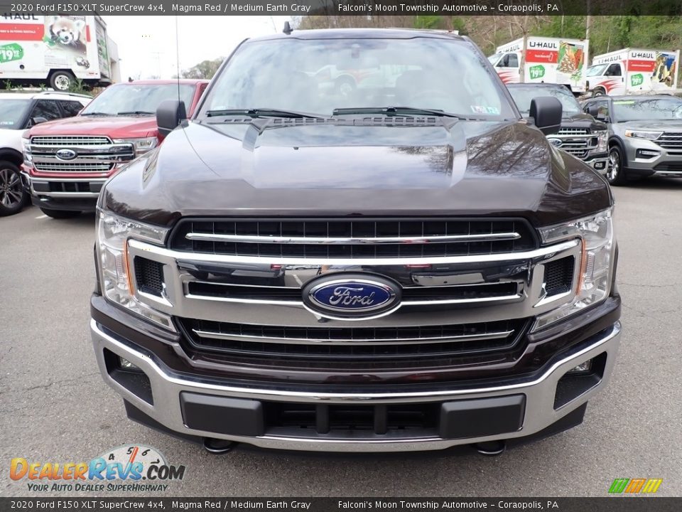 2020 Ford F150 XLT SuperCrew 4x4 Magma Red / Medium Earth Gray Photo #4