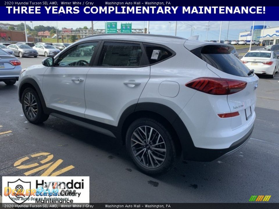 2020 Hyundai Tucson SEL AWD Winter White / Gray Photo #6