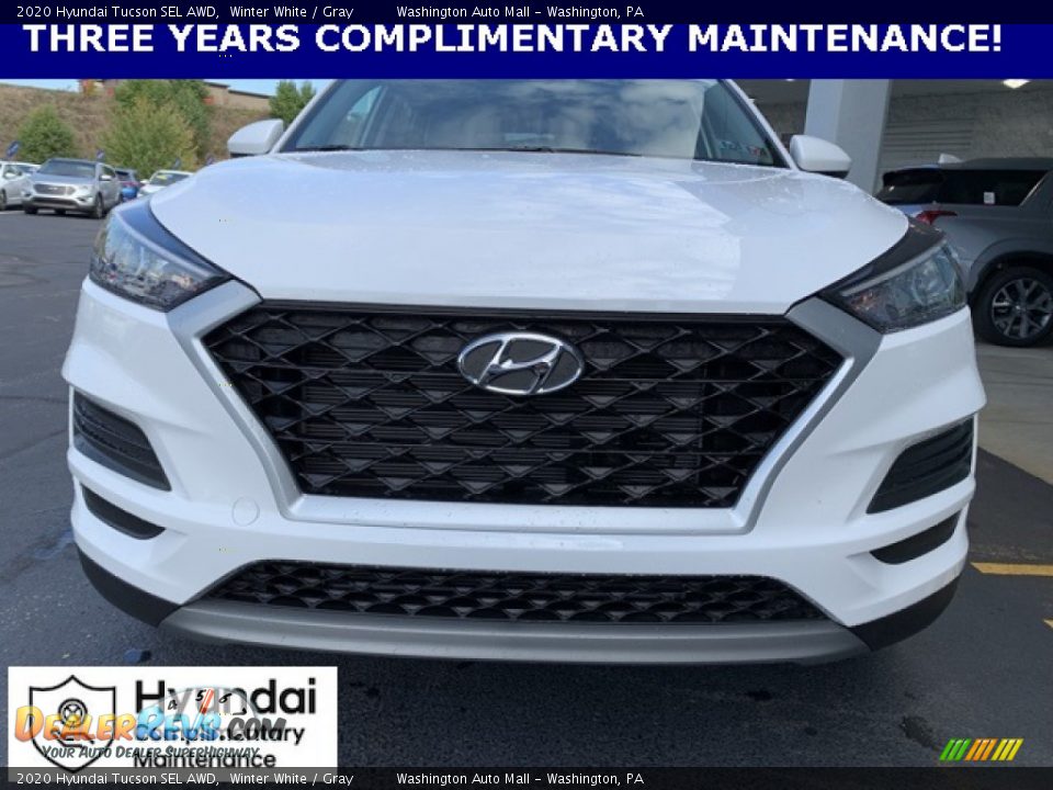2020 Hyundai Tucson SEL AWD Winter White / Gray Photo #8
