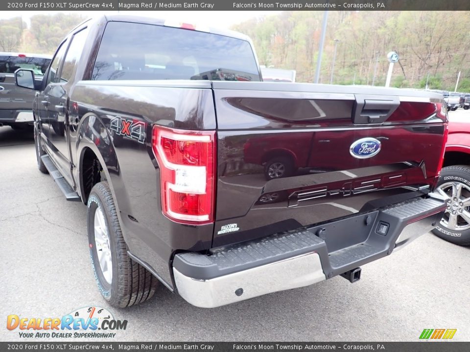 2020 Ford F150 XLT SuperCrew 4x4 Magma Red / Medium Earth Gray Photo #6