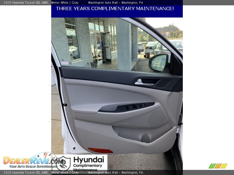 2020 Hyundai Tucson SEL AWD Winter White / Gray Photo #11