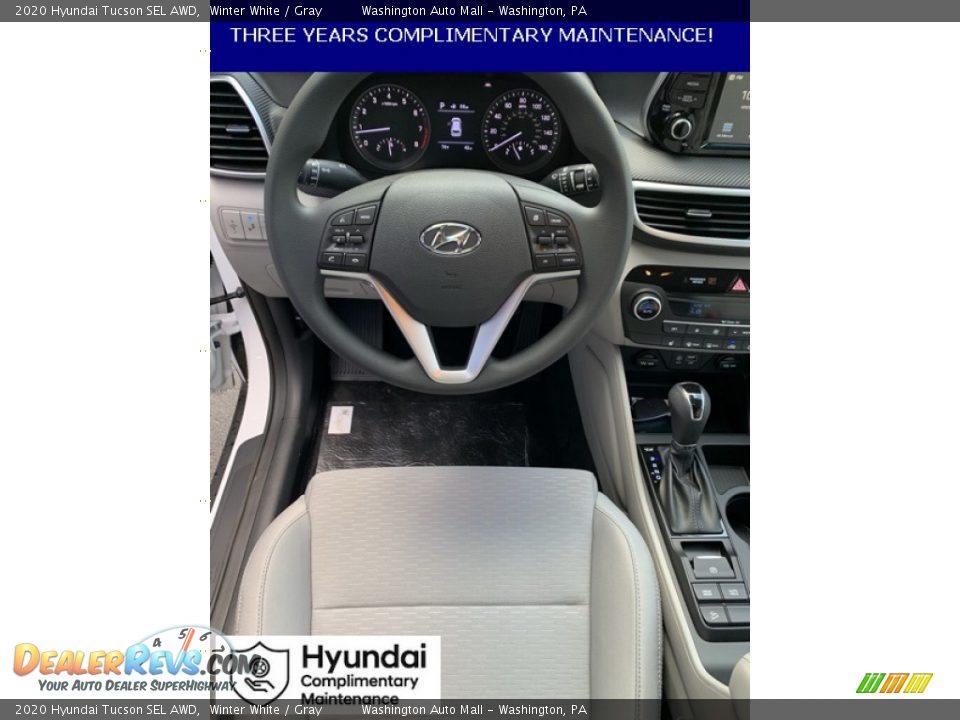 2020 Hyundai Tucson SEL AWD Winter White / Gray Photo #14
