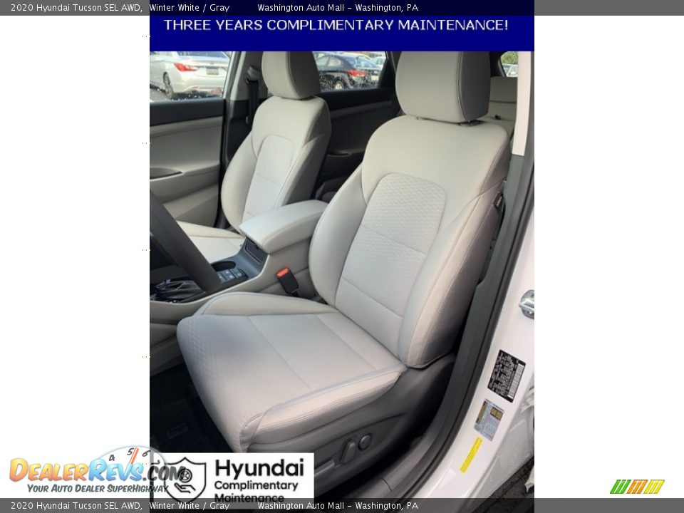 2020 Hyundai Tucson SEL AWD Winter White / Gray Photo #15