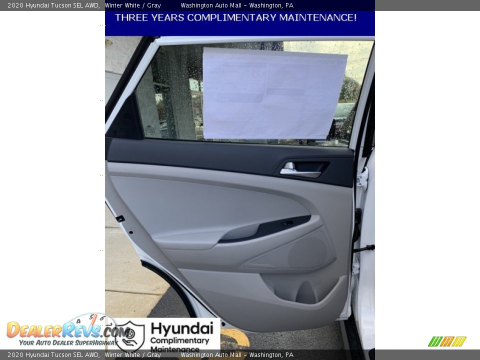 2020 Hyundai Tucson SEL AWD Winter White / Gray Photo #17