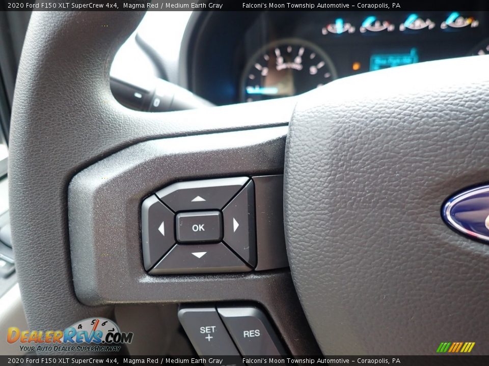 2020 Ford F150 XLT SuperCrew 4x4 Magma Red / Medium Earth Gray Photo #15