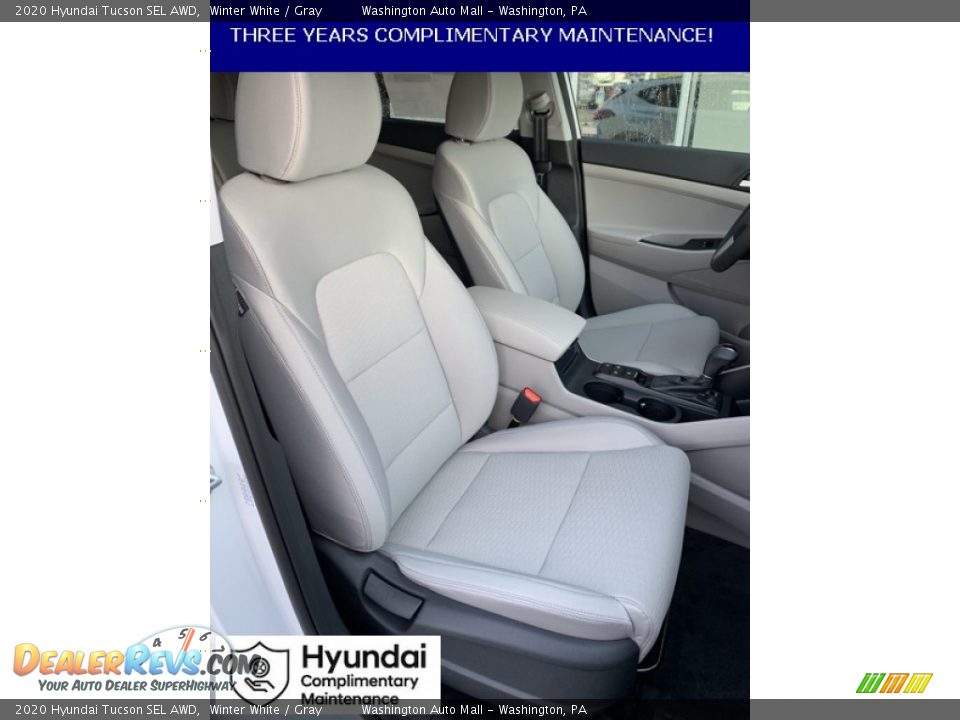 2020 Hyundai Tucson SEL AWD Winter White / Gray Photo #28